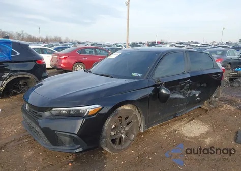 2022 Honda Civic Sport из США, поврежденный, VIN 2HGFE2F51NH509173